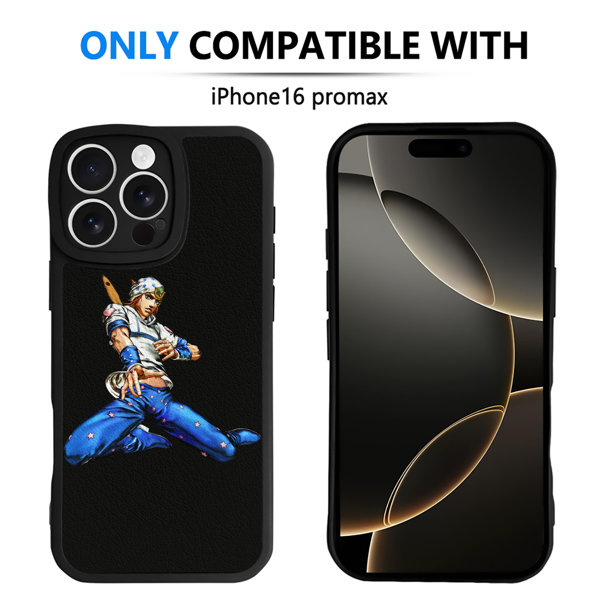 （画像用） ジョジョの奇妙な冒険 ジョナサン?ジョースター JoJo's Bizarre Adventure Jonathan Joestar 【iPhone 16シリーズ対応】シリコンスマホケース（レザー調） 材質：シリコン